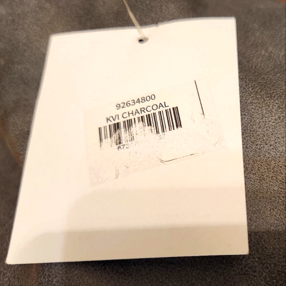 Kode eco Washed Cotton Velvet Cushion Pillow - Charcoal 16" x 24" - Picture 2 of 2